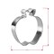 Apple with Leaf Cookie Cutter 3.25 in, CookieCutter.com, Tin Plated Steel, Handmade in the USA